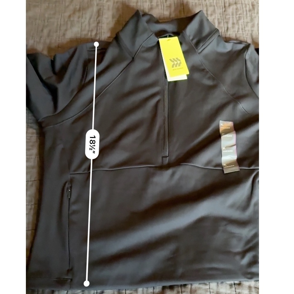 All in Motion Half Zip Pullover Jacket Athletic Running Thumb Holes XL‎ - Picture 3 of 5